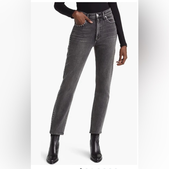 RAG & BONE WREN STUD STRETCH JEANS SIZE 28. Pristine condition. Never worn. - Picture 1 of 8